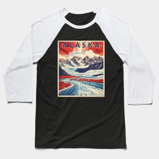 Alaska United States of America Tourism Vintage Poster Baseball T-Shirt